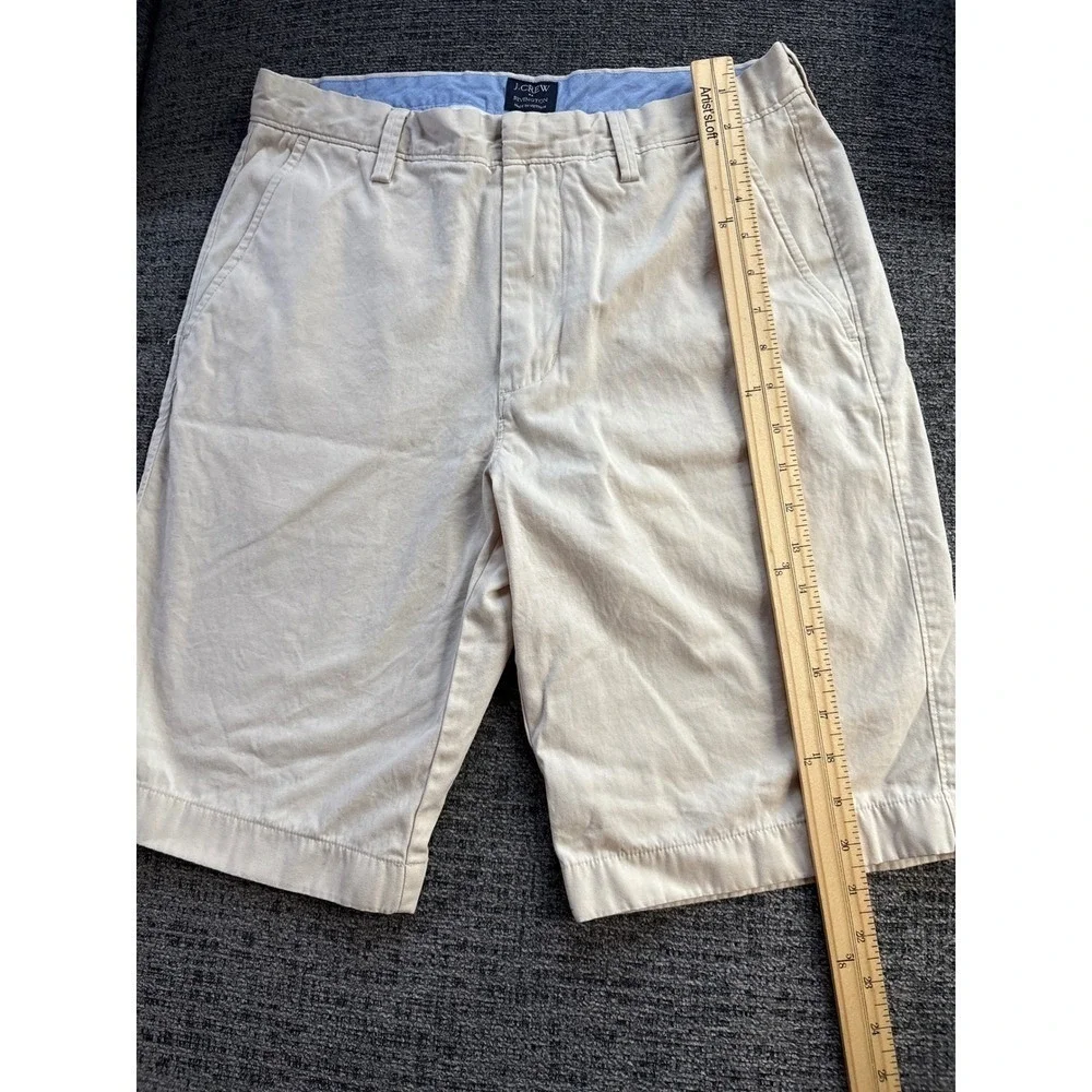 J.Crew Rivington Chino Shorts Stone Beige Cotton‎ 31w Old Money Mens
